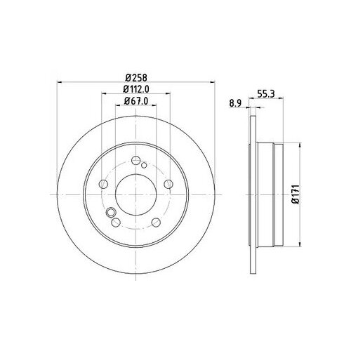 Диск тормозной HELLA PAGID 8DD355100961