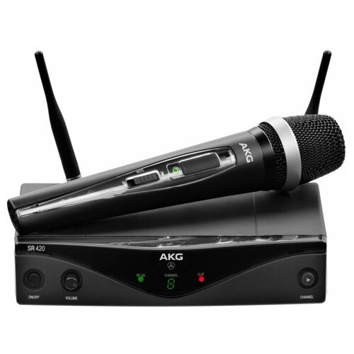 AKG WMS420 Vocal Set Band U2 вокальная радиосистема с приёмником SR420, ручной передатчик HT420 с динамическим капсюлем D5