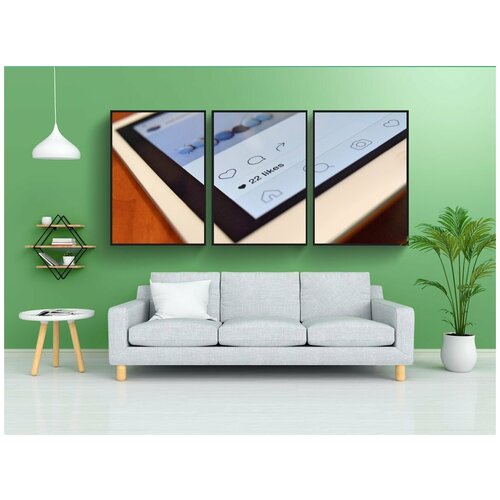 фото Набор модулных постеров для интерьера "instagram, планшет, устройство" 60x90 см. в тубусе, без рамки lotsprints