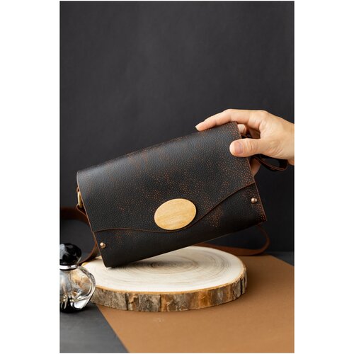 фото Сумка клатч из натуральной кожи и дерева laam bags laambags