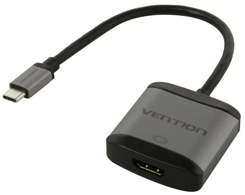 Мультимедиа конвертер Vention USB Type C M/HDMI F серый TDAHB