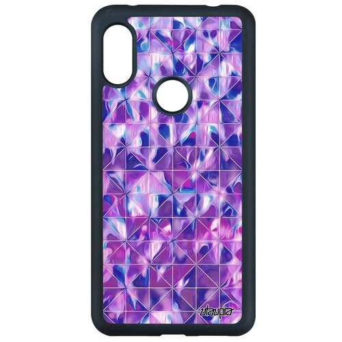 фото Противоударный чехол для мобильного // xiaomi redmi note 6 pro // "плиточный мотив" геометрический стиль, utaupia, зеленый