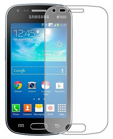 Samsung Galaxy S Duos 2 S7582 защитный экран Гидрогель Прозрачный (Силикон) 1 штука