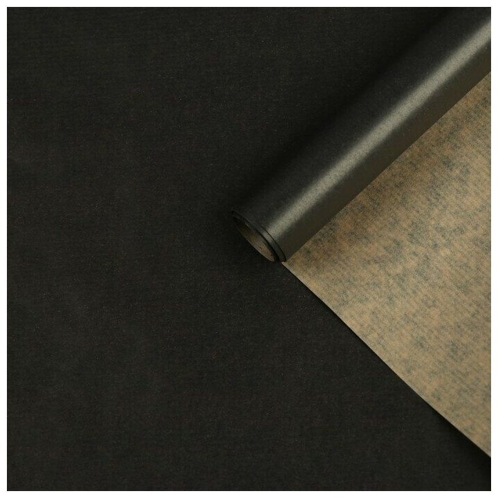 Бумага упаковочная крафт "Черный янтарь", 0,7 x 10 м, 70 г