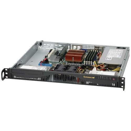 серверный корпус supermicro cse 512l 200b Корпус серверный SuperMicro CSE-512F-350B1, 350Вт