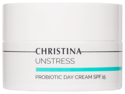 Крем для лица Christina Unstress Probiotic Day Cream SPF 15 дневной, с пробиотическим действием, 15.50 мл