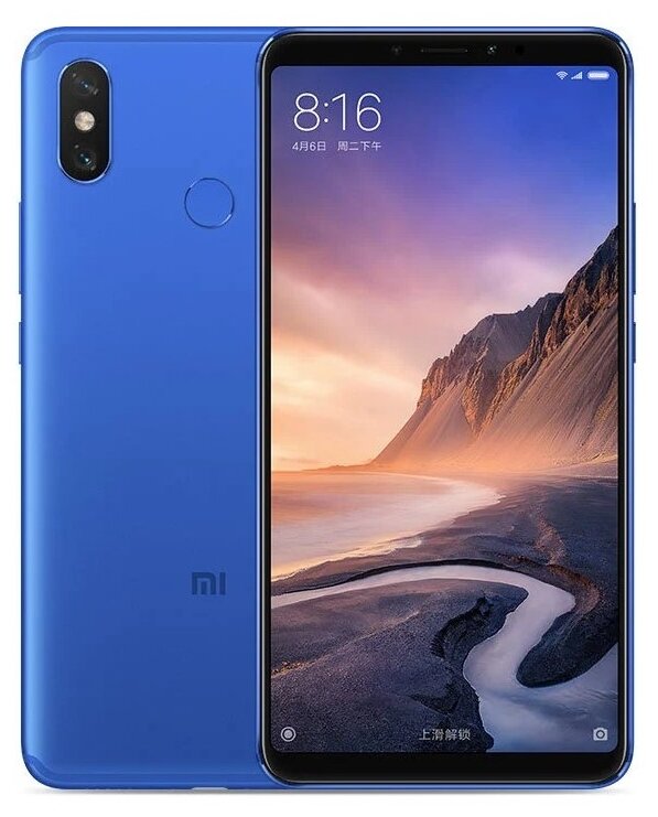 Смартфон Xiaomi Mi MAX 3 4/64 ГБ CN, Синий