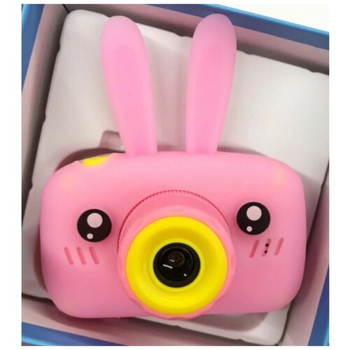 OLEAN LOVE Детский развивающий цифровой фотоаппарат зайчик с играми видео Подарок камера электроника Фотоаппарат с чехлом и 4 игры 109900₽