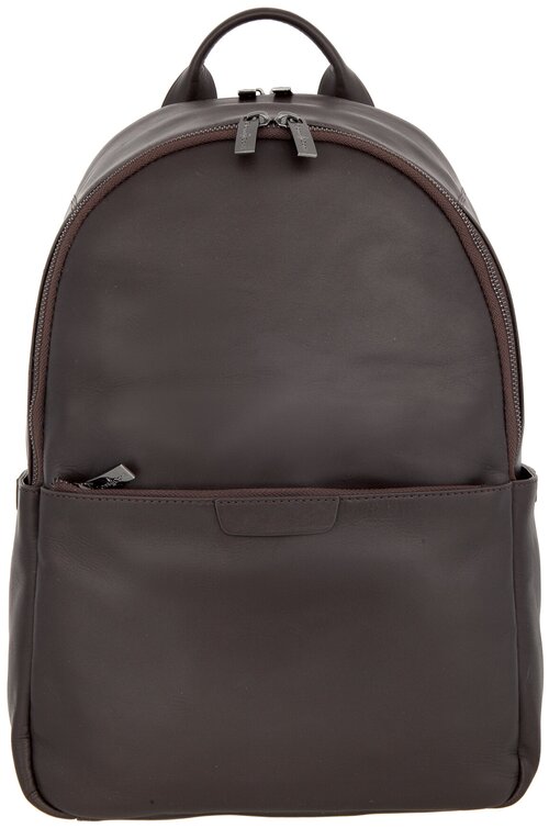 Рюкзак  торба Gianni Conti, натуральная кожа, отделение для ноутбука, коричневый