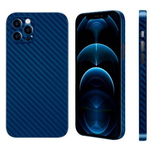 фото Чехол k-doo серии air carbon для iphone 12 pro темно-синий (полипропилен)