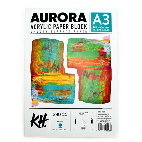 Альбом-склейка для акрила Aurora А3 20 л 290 г