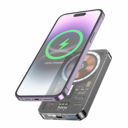 Аккумулятор внешний HOCO Q14 Ice Crystal 5000mAh PD20W цвет чёрный 399000₽