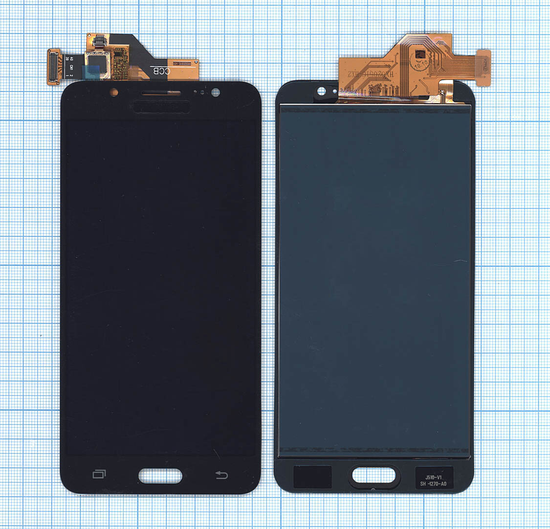 Дисплей для Samsung Galaxy J5 (2016) SM-J510 в сборе с тачскрином (TFT) черный