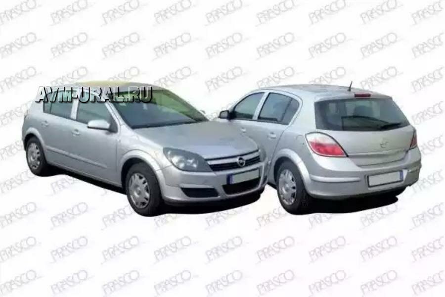 Op4107403_накладка Зеркала Правая! Черная Opel Astra H (A04) 04-06 Prasco арт. OP4107403