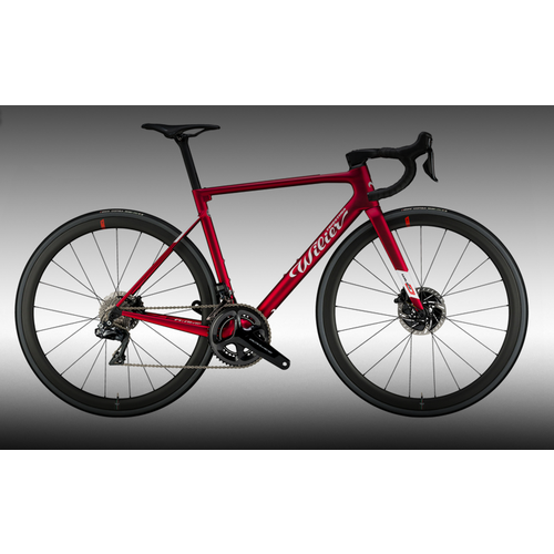 Велосипед Wilier Zero SLR Disc Etap AXS NDR 38 2023 M Красный бархатный 115588000₽