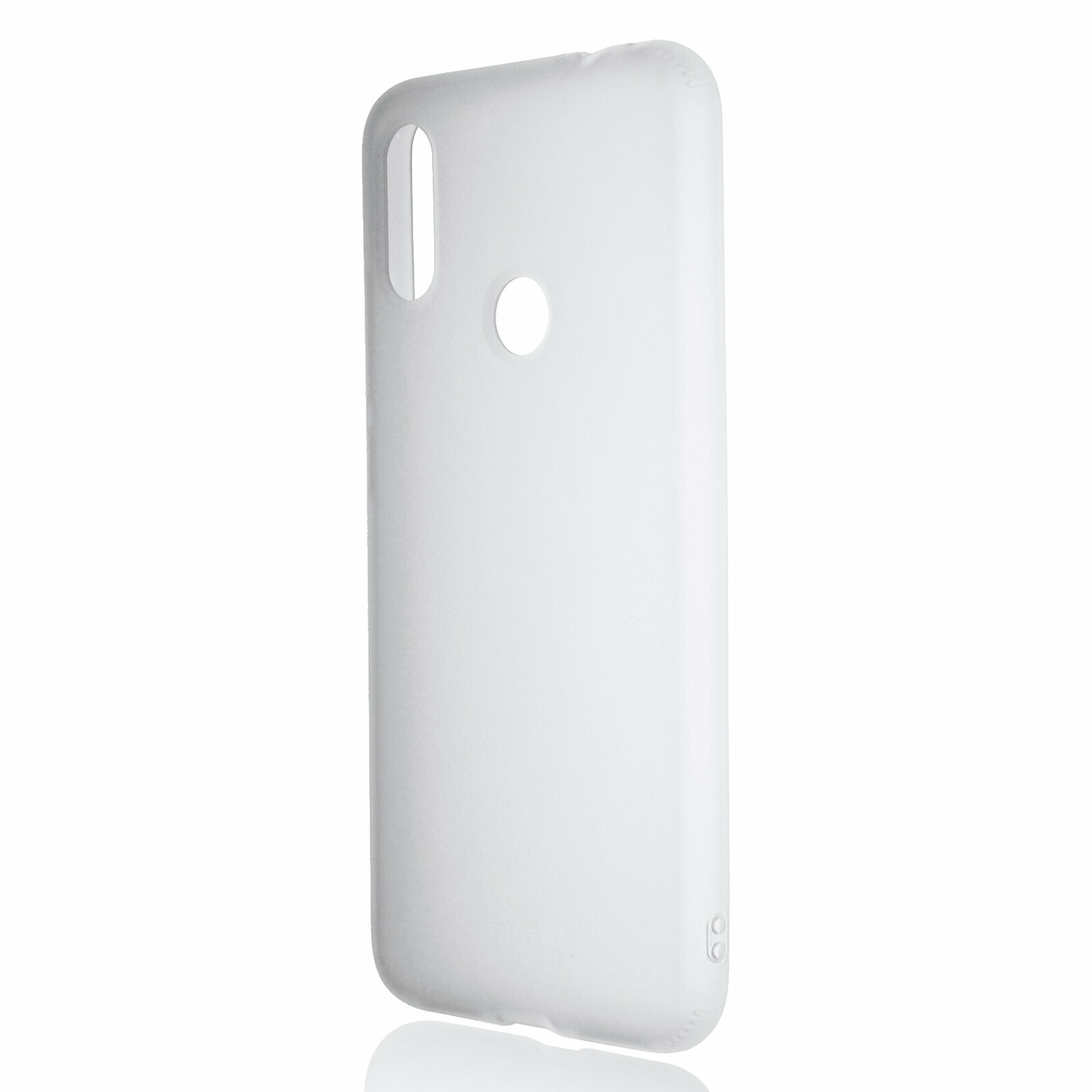 Силиконовый матовый полупрозрачный чехол для Xiaomi RedMi Note 7 белый
