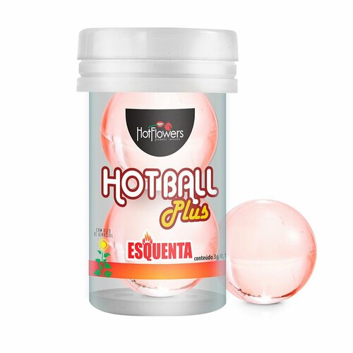 Лубрикант на масляной основе Hot Ball Plus с разогревающим эффектом (2 шарика по 3 гр.), цвет не указан