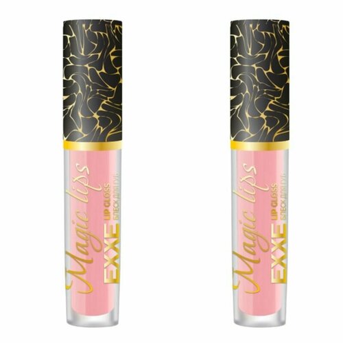 EXXE Блеск для губ Magic lips, тон 02 Совершенный финиш, 3.5 мл, 2 шт