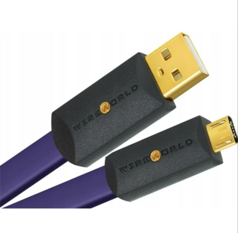 Кабель USB 2.0 Тип A - B micro WireWorld Ultraviolet 8 USB 2.0 A to Micro B U2AM3.0M-8 3.0 m Wire World - фото №4