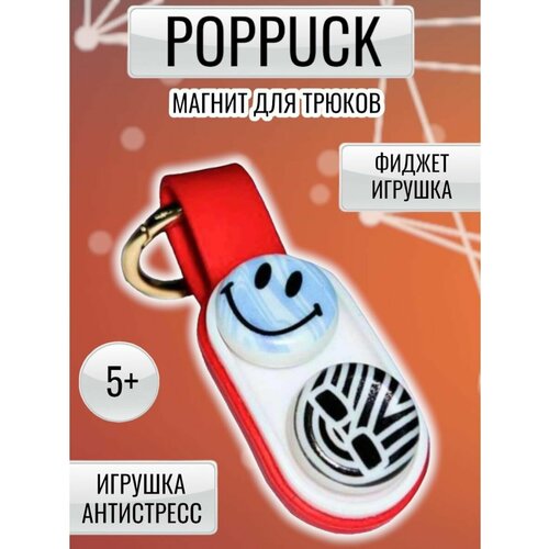 Поп пак магнитный антистресс брелок Pop puck тренд 2023 года