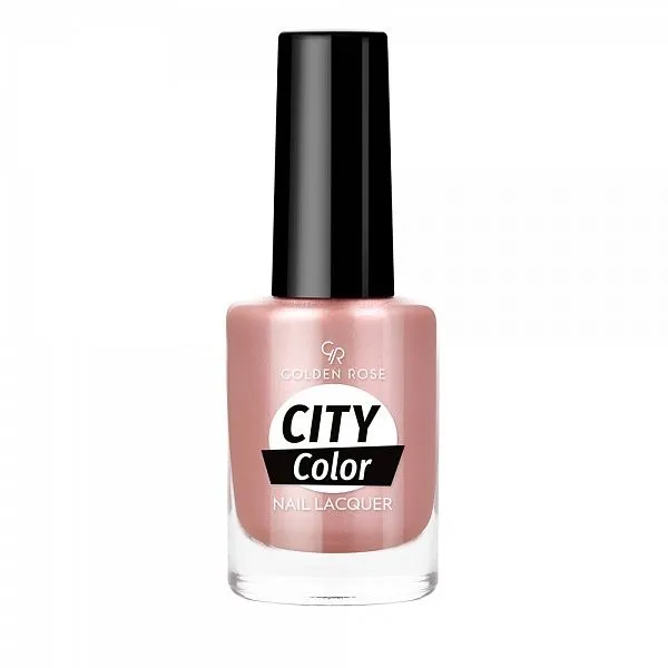 Golden Rose Лак для ногтей City Color Nail Lacquer, 18 клубника с карамелью, 10 мл.