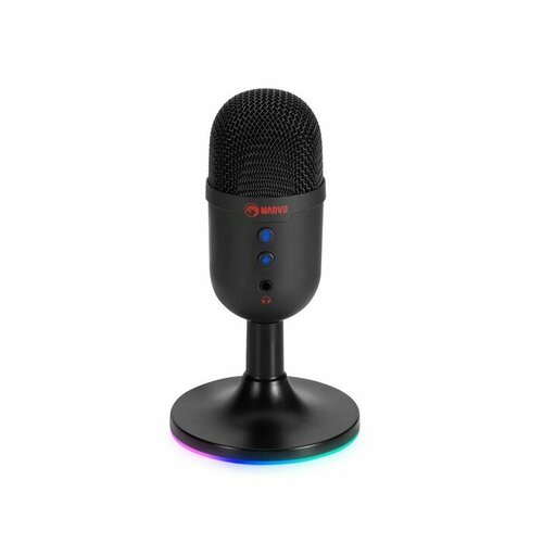 Marvo Микрофон Marvo MIC-06 BK, подставка, 3.5мм, кабель 1,8, чёрный