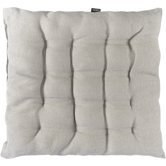 Подушка на стул Tkano Essential из льна серая 40х40x4 см (TK22-CP0002)
