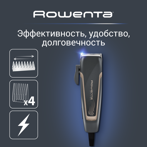 Машинка для стрижки волос Rowenta Driver TN1609F0 черный лезвия из нержавеющей стали 4 насадки 244000₽