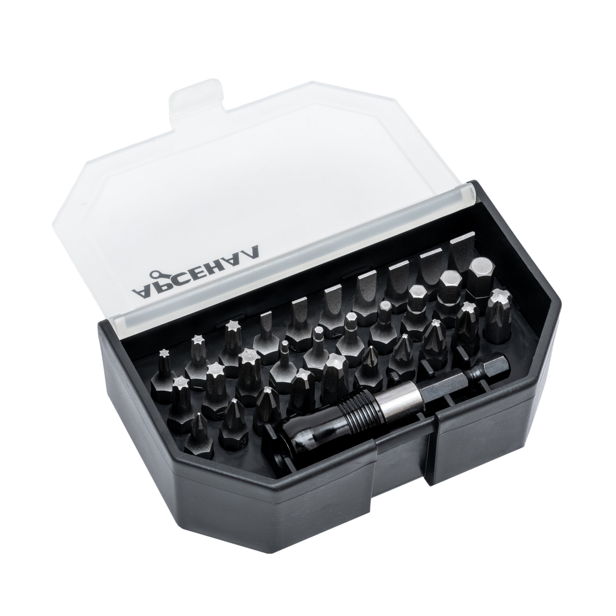 Набор бит НБ-31 Арсенал в ложементе и пластиковом кейсе с магнитным держателем — фото 1