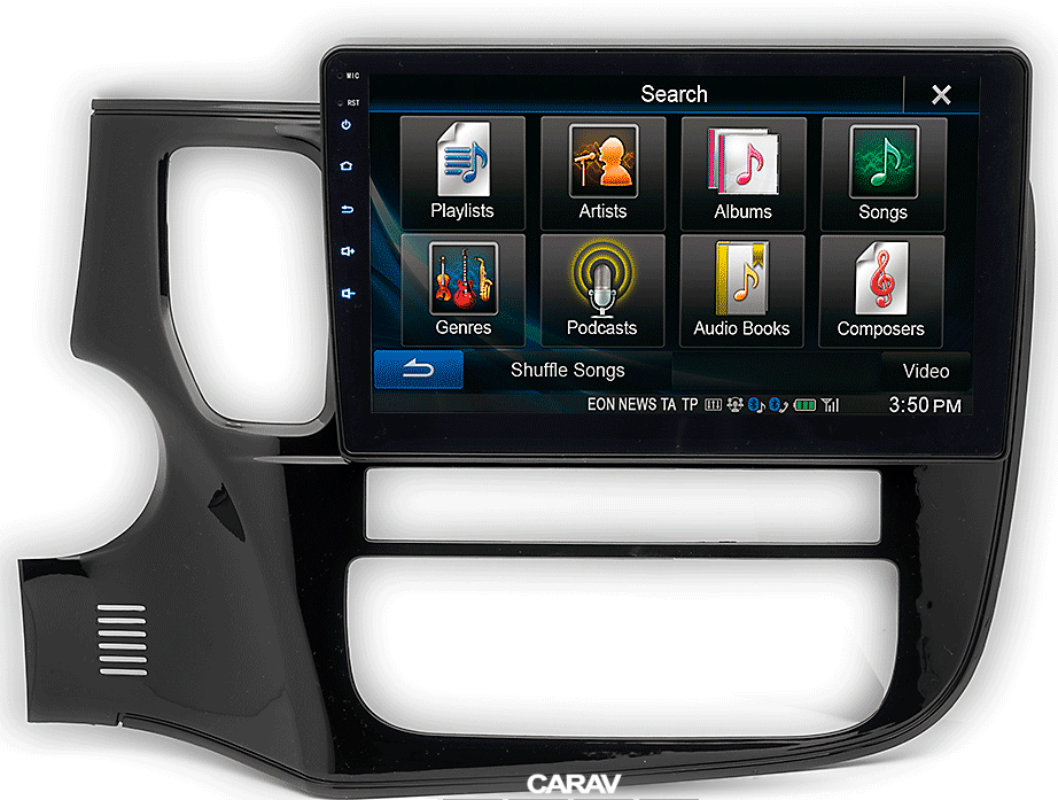 Переходная рамка для магнитолы CARAV 22-493: 10.1" / 250:241 x 146 mm / MITSUBISHI Outlander