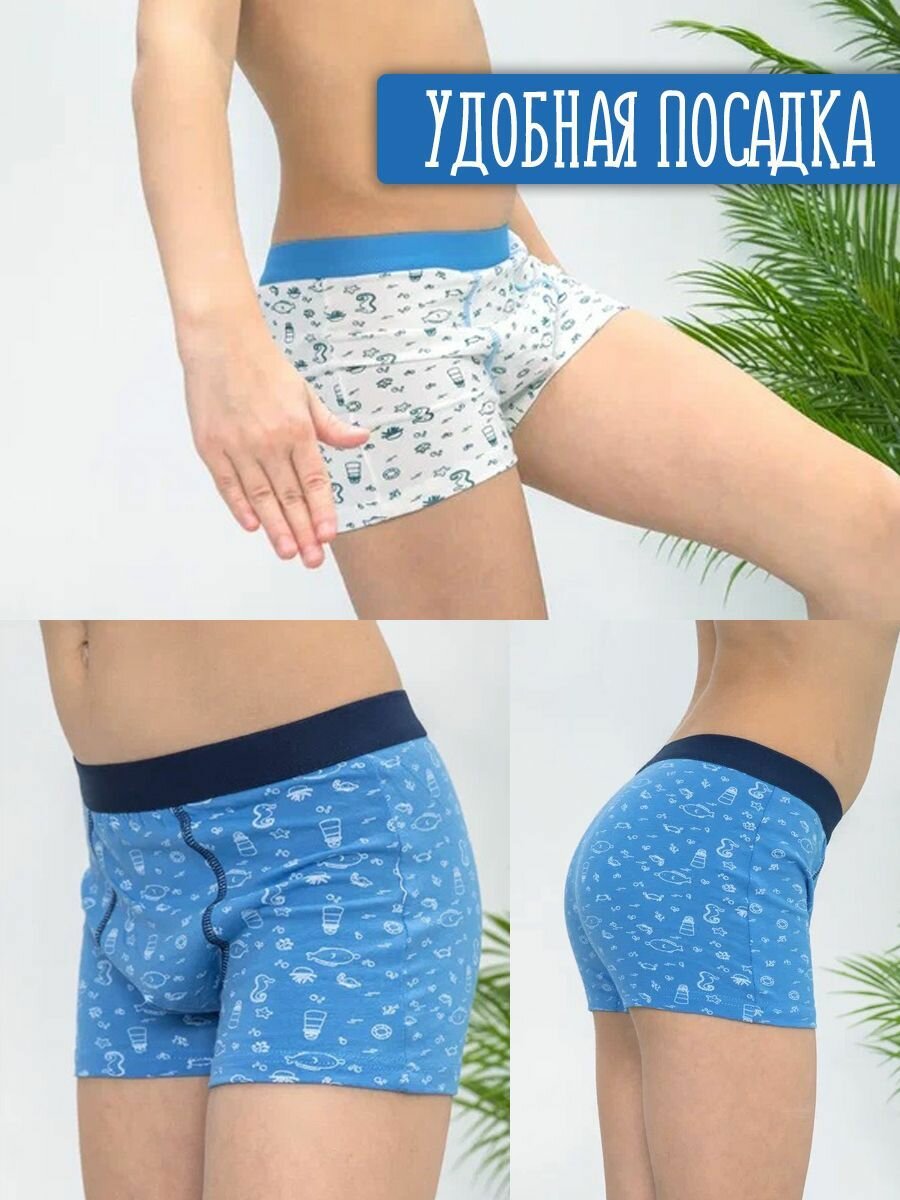 Трусы Jim Hussey, 4 шт., размер 3XL, разноцветный — фото 1