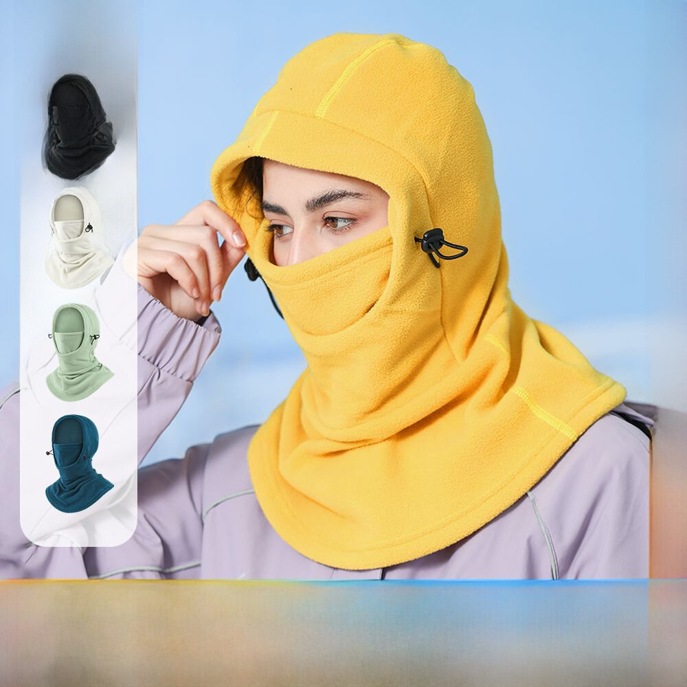 Маска Ruidong 310-DT-04, флисовая, ветрозащитная, осенне-зимняя, яблочно-зеленая — фото 1