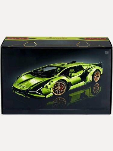 Изображение товара Конструктор Техник Lamborghini Sian/ зеленый/ 3696 деталей/ для мальчиков