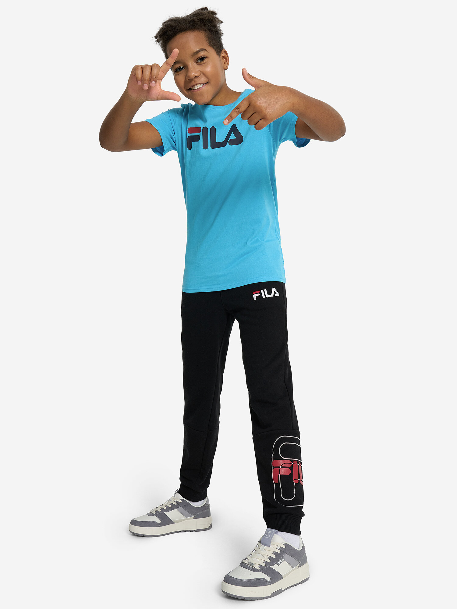 Футболка Fila, размер 146-152, лазурный — фото 1