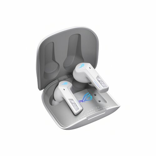 Беспроводные внутриканальные наушники Asus ROG Cetra True Wireless SpeedNova RGB с активным шумоподавлением ANC белый 3467600₽