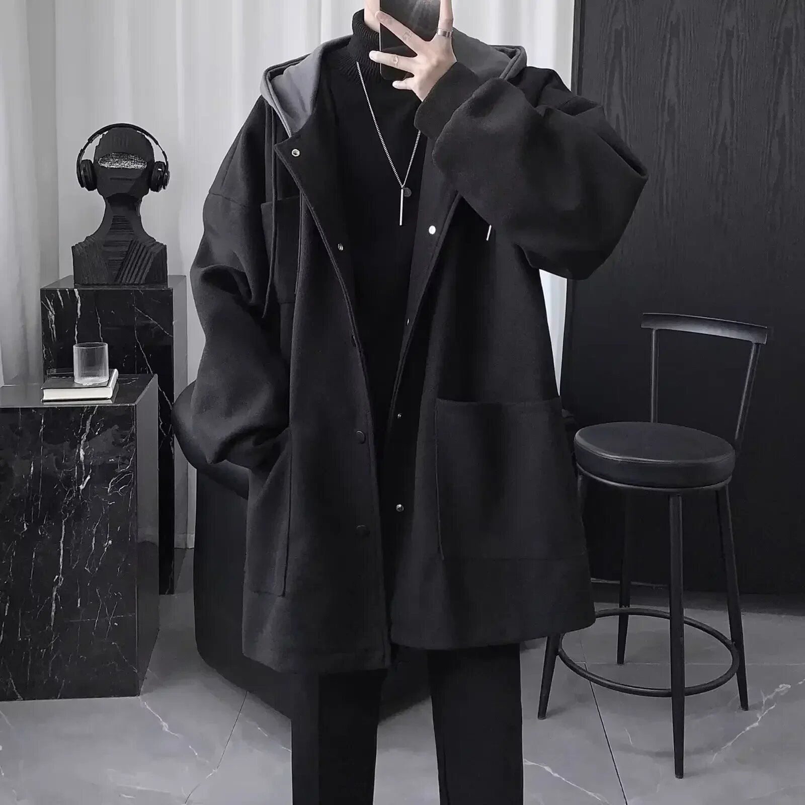 Пальто Jooonny, размер 3XL, черный