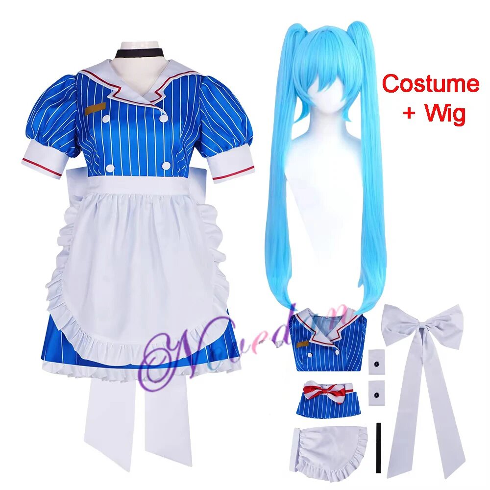 Novedan Косплей костюм Месмеризатор Мику, XXL, Mesmerizer Miku, Синий, Женский