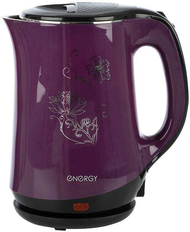 Электрический чайник ENERGY E-265 объем 1.8 л мощность 1500 Вт фиолетовый