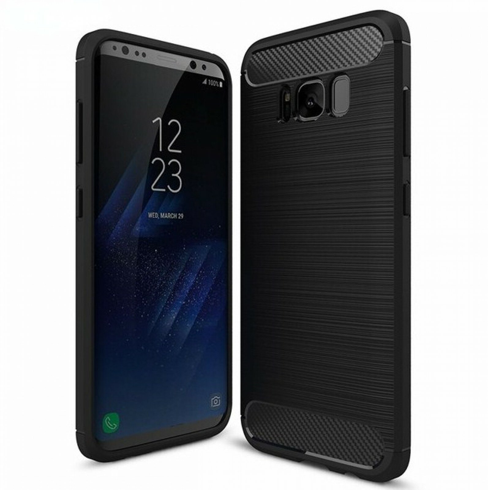 Чехол-бампер MyPads для Samsung Galaxy S10 противоударный усиленный черный