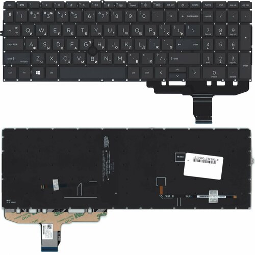 ноутбук hp elitebook 850 g8 Клавиатура для ноутбука HP EliteBook 850 G8 845 G8 черная с подсветкой