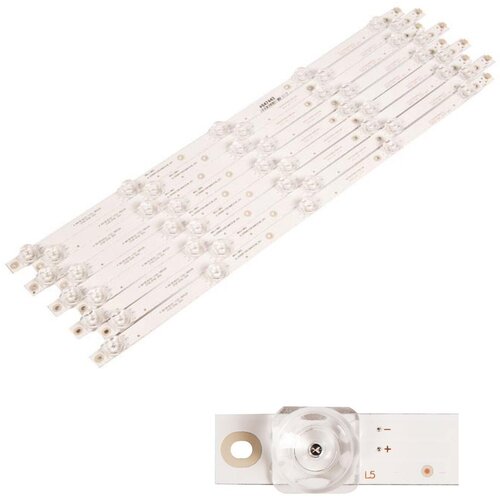 LED backlight CC02550D485V10 Светодиодная подсветка для телевизоров 55 CC02550D485V10 55E20 5X9 5S1P 1410 комплект 9 шт 1899₽