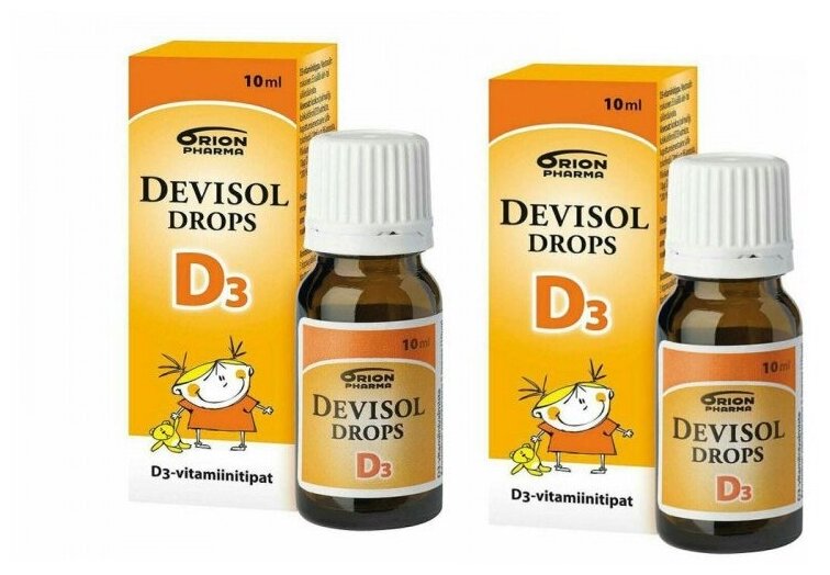 Витамин д девисол витамин д3 для детей для подростков в каплях d3 devisol 2* 10 мл детские витамины (2шт)