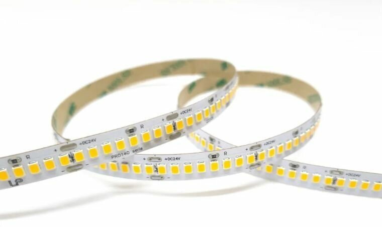 Лента 24вольт катушка 5м PRO140 SMD 2835, 176 LED/м, 16 Вт/м, 24В, IP20, 4000-4500К, 2420Лм Leds Power