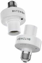 Держатель адаптера для умной лампы BlitzWolf BW-LT30 E27 WIFI Smart Bulb Base Adapter Holder White