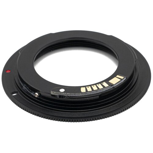 Переходник М42 Canon с чипом, для зеркальных камер Canon EOS, черный
