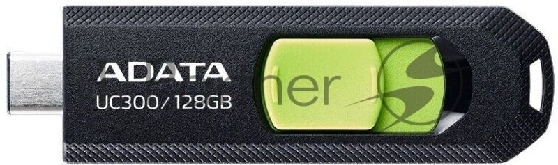 Флешка A-Data UC300 128ГБ USB3.2 черный/зеленый (ACHO-UC300-128G-RBK/GN) - фото №2