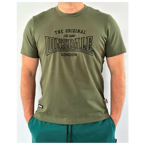 Футболка LONSDALE, размер S, хаки
