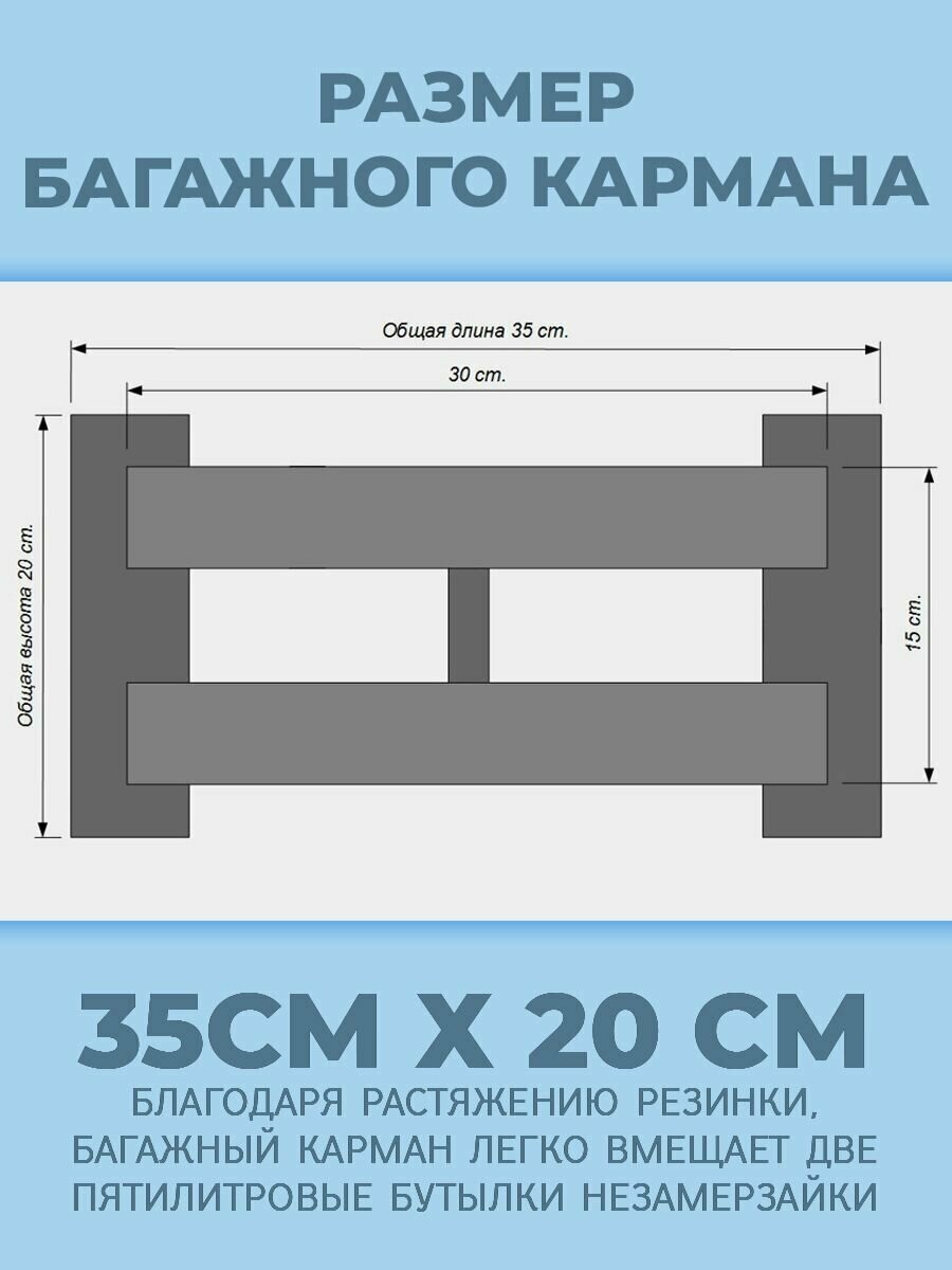 Сетка карман в багажник автомобиля / органайзер багажный карман