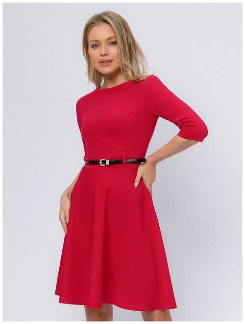 Платье 1001dress, повседневное, мини, размер 42, красный