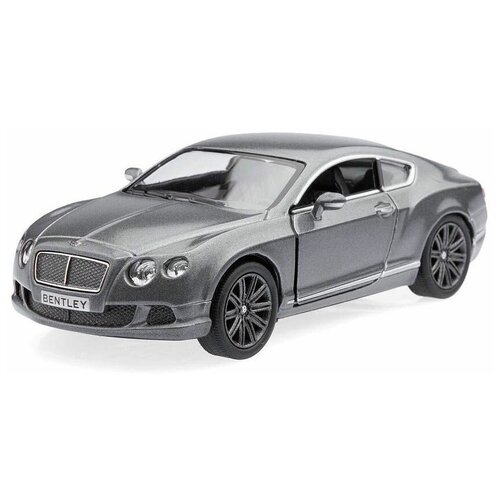 Машина инерционная Bentley Continental GT Speed 2012 серая металл Kinsmart машина bentley continental gt speed 2012 белая металл инерция kinsmart kt5369w kr2